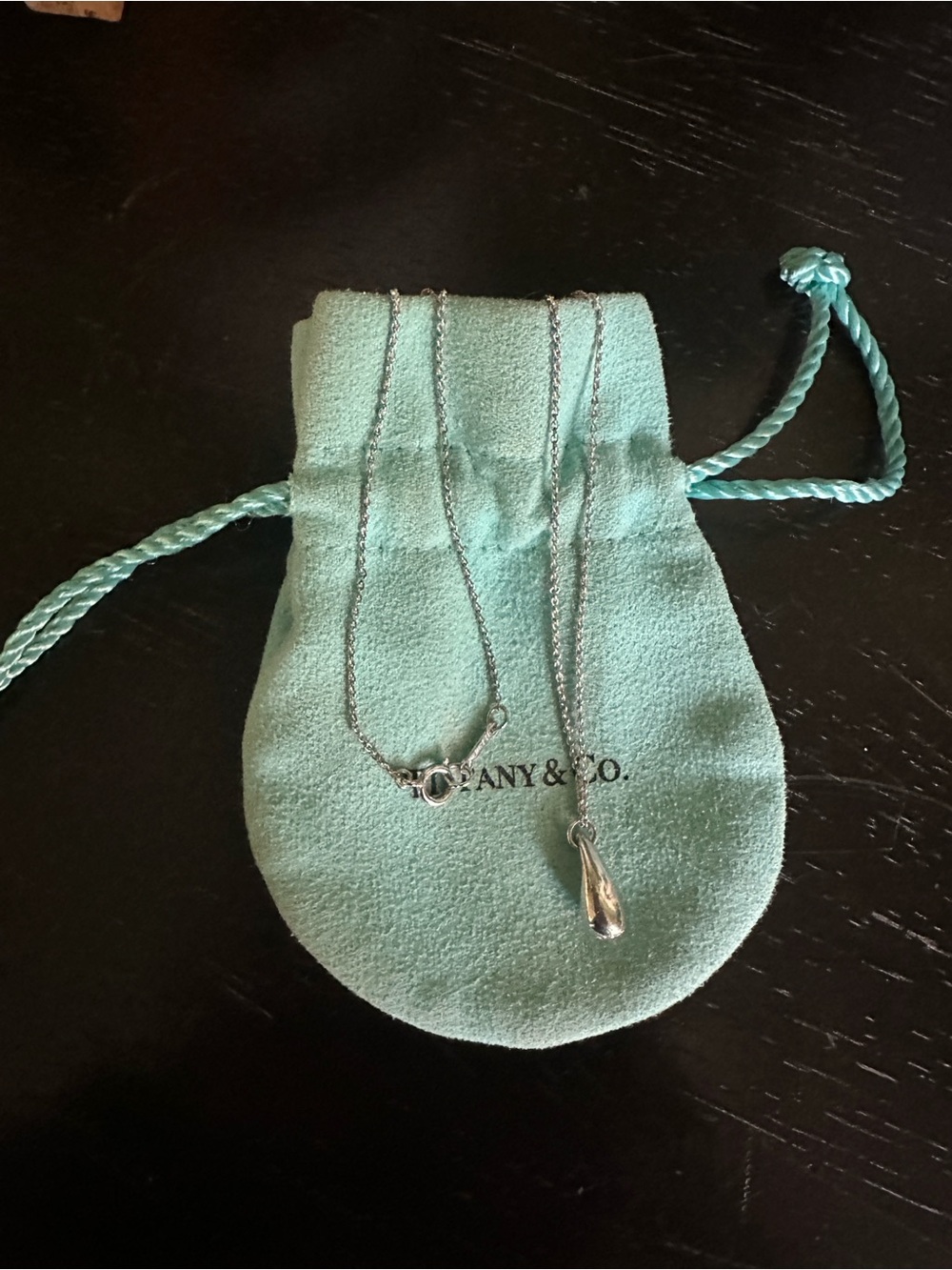 Tiffany & Co. Sterling Silver Teardrop Pendant